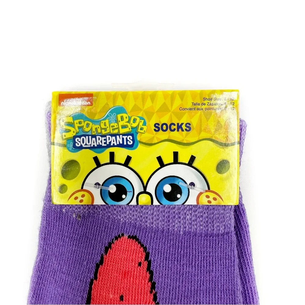 SpongeBob SquarePants Crew Socks Mens Womens Patrick Nickelodeon Y2K Fun Gift